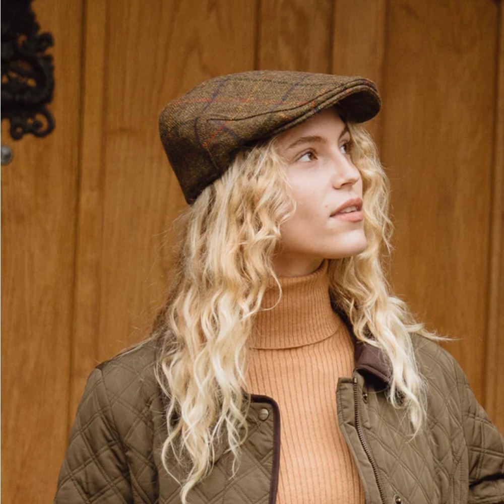 Classic Brown Tweed Flat Cap